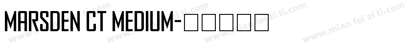 Marsden Ct Medium字体转换